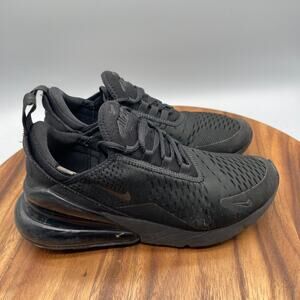 Nike Air Max 270 Shoes Womens Size 8 Black Running Comfort Walking Gym Sneakers